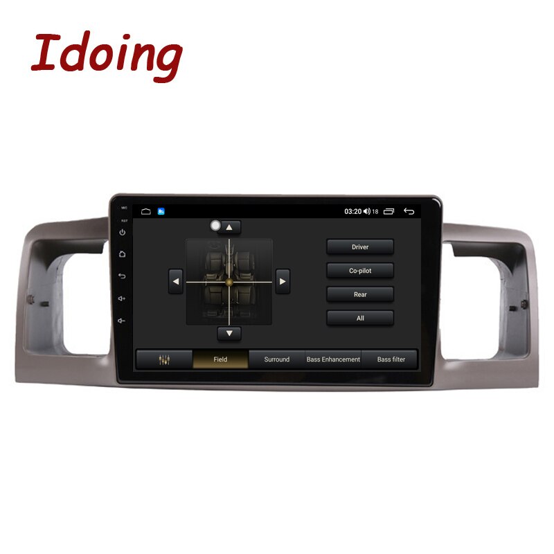 Idoing 9INCH Car Radio Player Android Auto For Toyota Corolla E130 E120 2000-2006 GPS Navigation Carplay Head Unit Plug And Play DSP