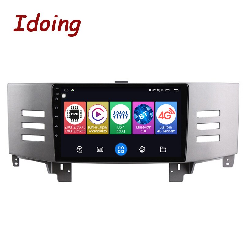 Idoing 9&quot;Car Stereo Audio Player For Toyota Reiz Mark X MarkX 2006 GPS Navigation Carplay Android Auto Head Unit Plug And Play