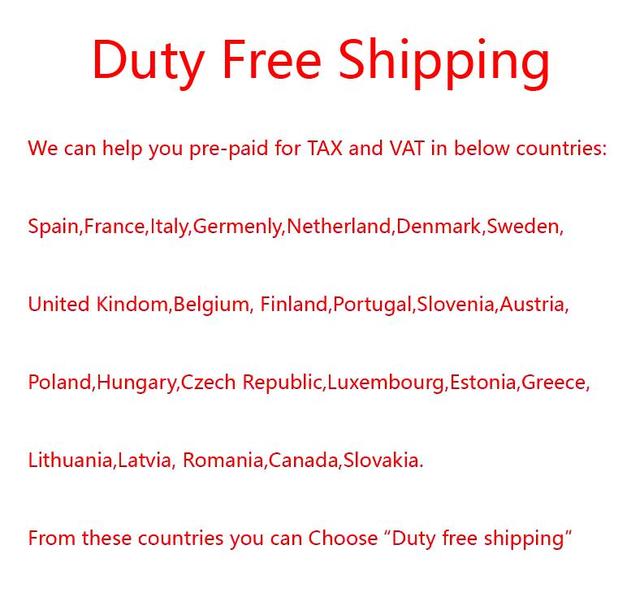 Duty Free Shipping