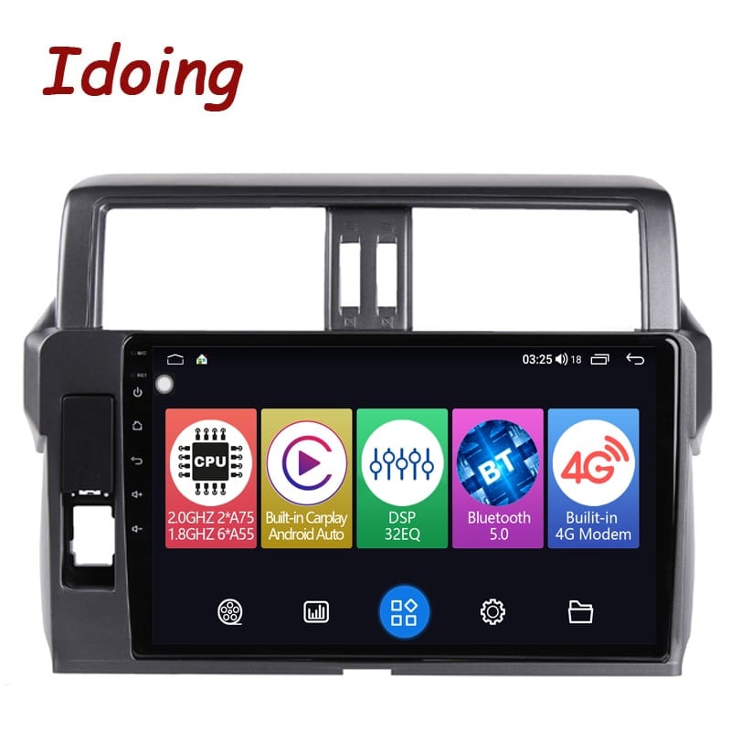 Idoing Android Car Stereo Radio Media Player For Toyota LAND CRUISER PRADO 150 2013-2017 GPS Navigation Head Unit Plug And Play
