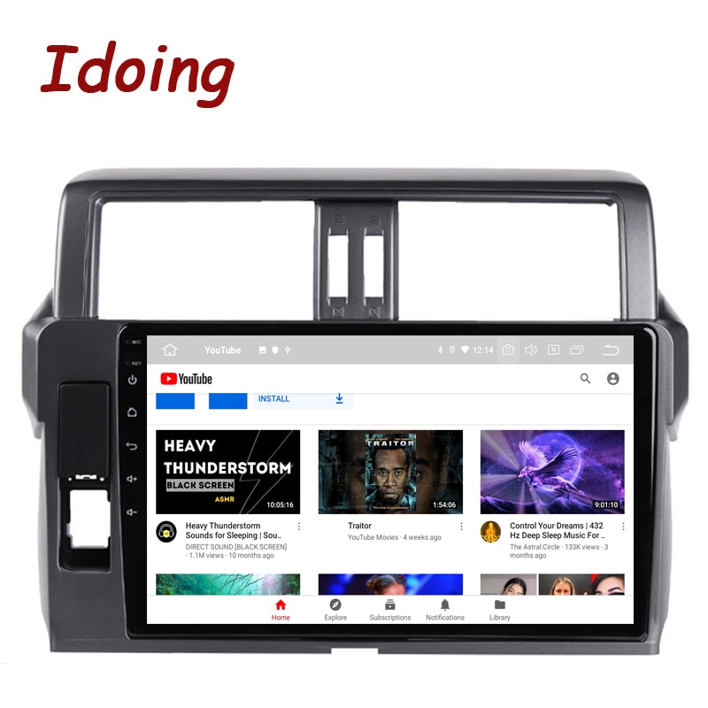 Idoing Android Car Stereo Radio Media Player For Toyota LAND CRUISER PRADO 150 2013-2017 GPS Navigation Head Unit Plug And Play