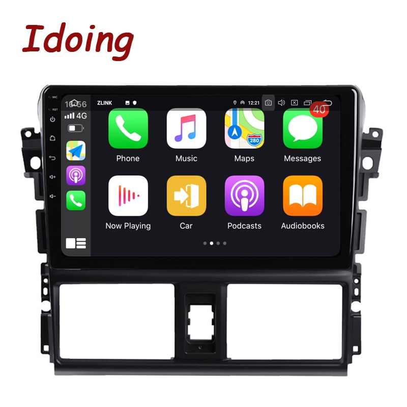 Idoing Carplay Android Auto Car Radio Multimedia Player For Toyota Vios XP150 2013-2020 GPS Navigation Head Unit Plug And Play