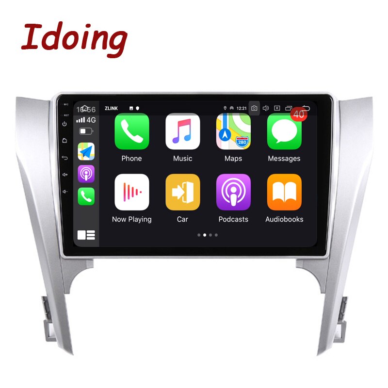 Idoing 10.2INCH Car Radio Android Auto GPS Navigation Vedio Player For Toyota Camry 7 XV 50 55 2011-2014 DSP Head Unit Plug And Play