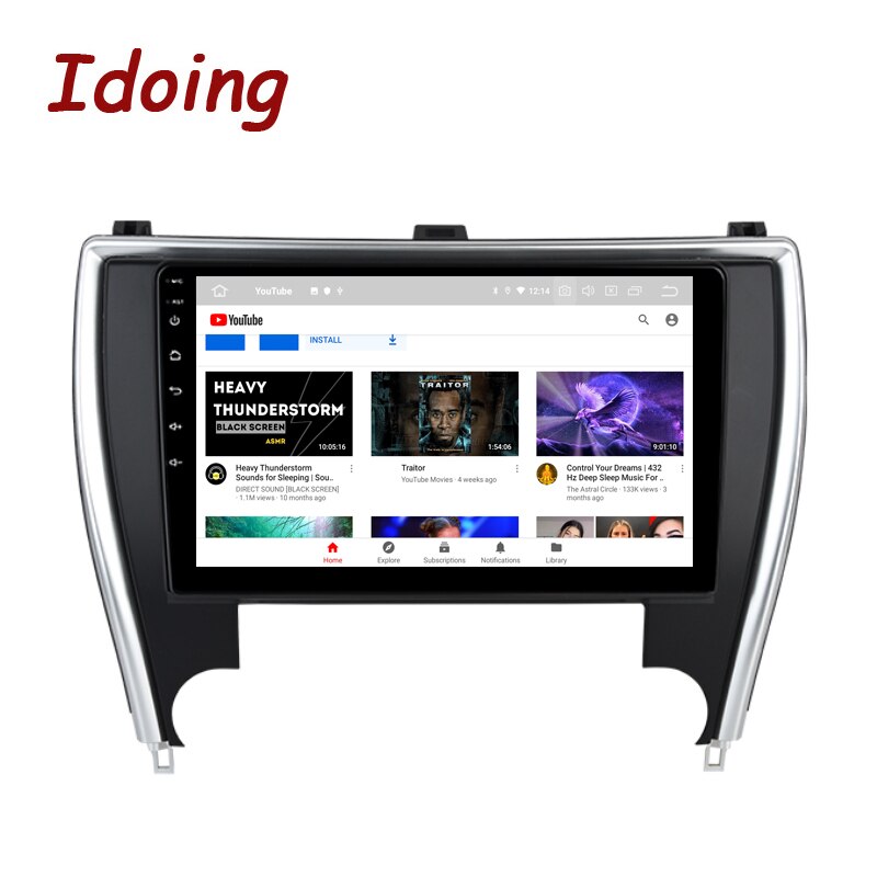Idoing10.2inch Car Radio Player Head Unit Plug And Play For Toyota Camry US Version 7 XV 50 55 2015-2017 GPS Navigation Android Auto