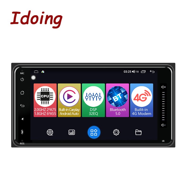 Idoing 7&quot;Android 2.5D Head Unit Plug And Play For Toyota-Universal Car Radio Audio Multimedia Player GPS Navigation Carplay Auto