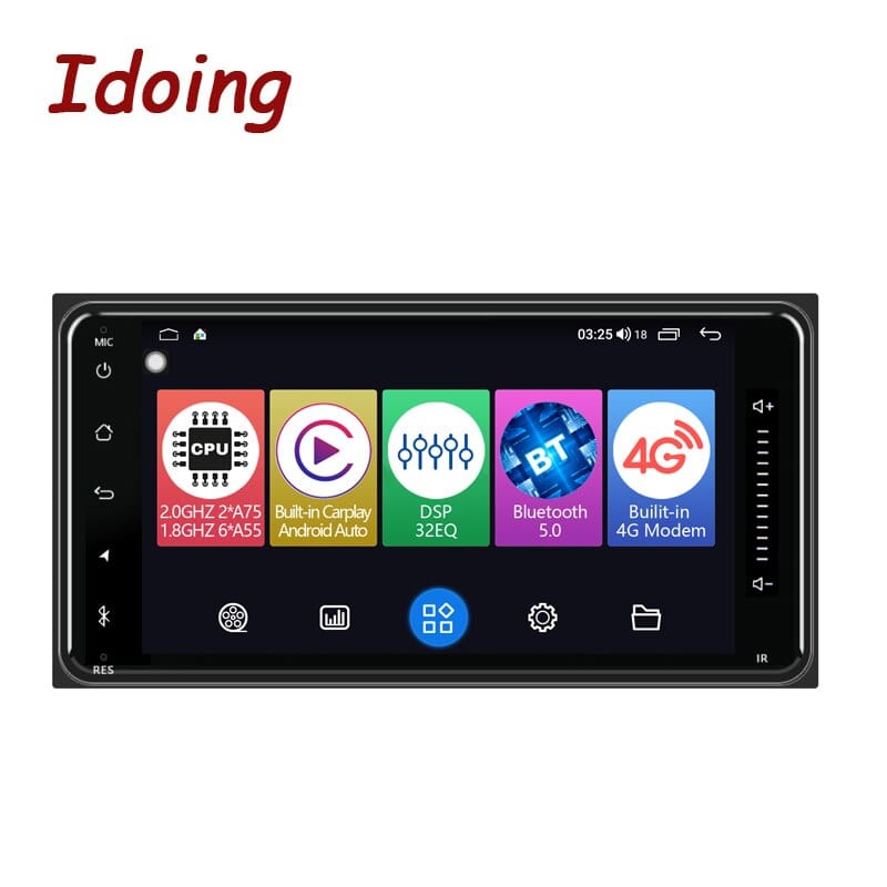 Idoing 7"Android 2.5D Head Unit Plug And Play For Toyota-Universal Car Radio Audio Multimedia Player GPS Navigation Carplay Auto