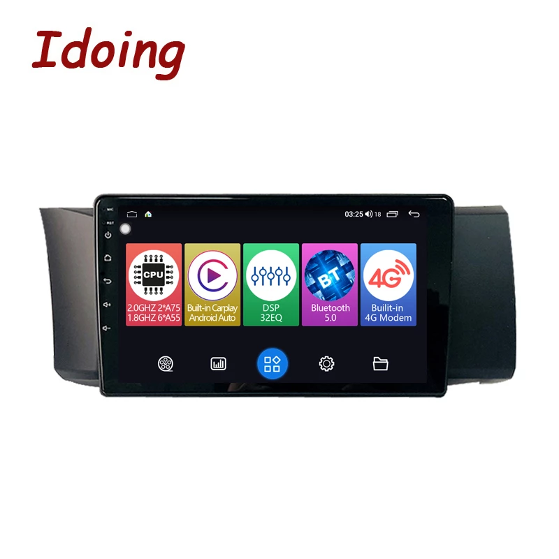 Idoing 9inch Android 10 Radio Head Unit For Subaru BRZ/Scion FRS/Toyota-GT86 Car Multimedia Player Navigation GPS Plug And Play DSP