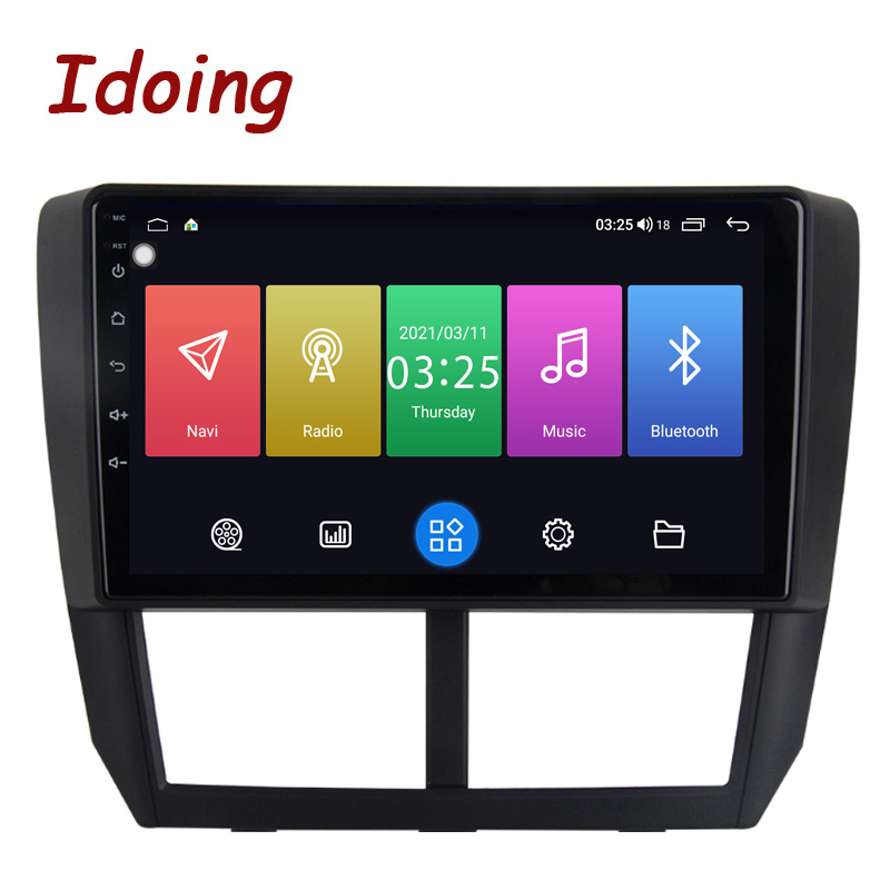 Idoing 9"Android Radio Head Unit For Subaru Forester WRX 2008-2014 Car Multimedia Video Player Navigation GPS Plug And Play DSP