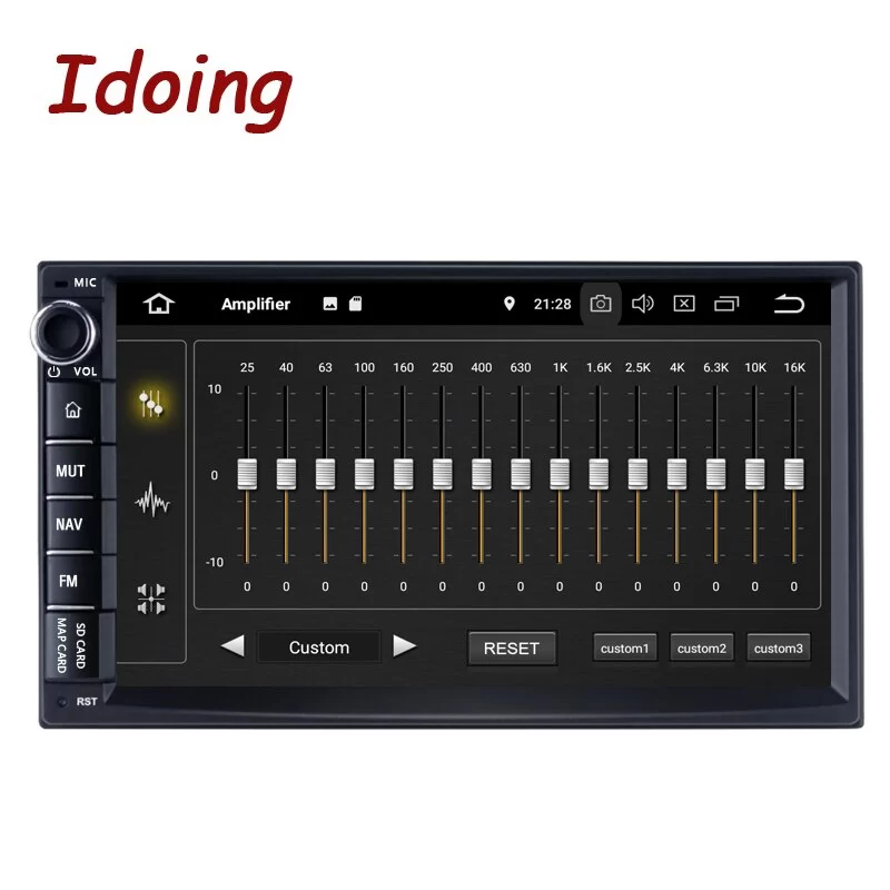 Idoing 7inch PX6 Android 10 4G+64G 2Din Video Head Unit For Universal Car Multimedia Radio Player 1080P DSP GPS+Glonass 2 din no DVD