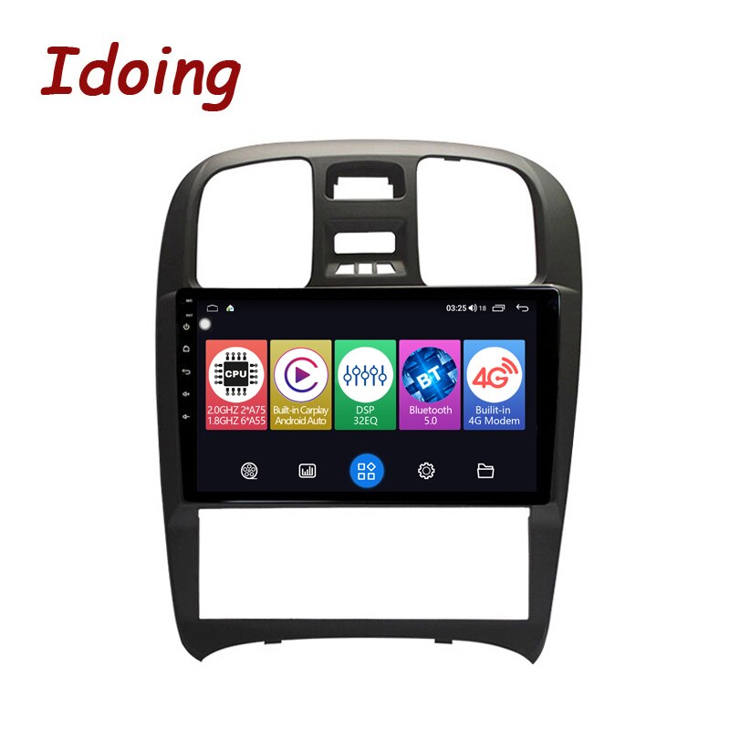 Idoing 9&quot;Android Auto Car Radio Player For Hyundai Sonata EF рестайлинг 2001-2012 GPS Navigation Carplay Head Unit Plug And Play