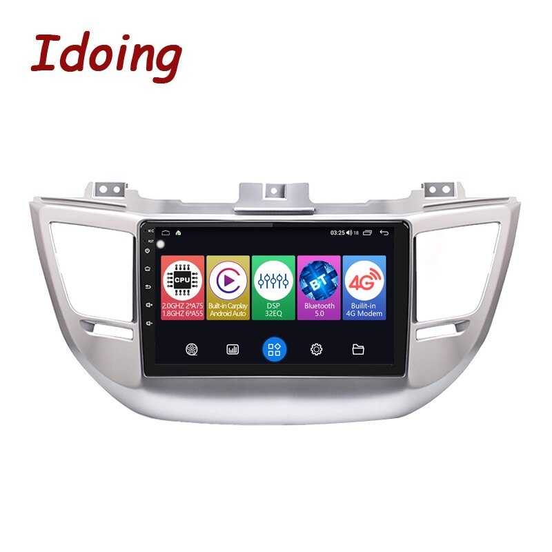 Idoing 9inch Android Auto Head Unit Plug And Play For Hyundai-Tucson 3 IX35 2015-2018 GPS Navigation Car Intelligent System Video Players