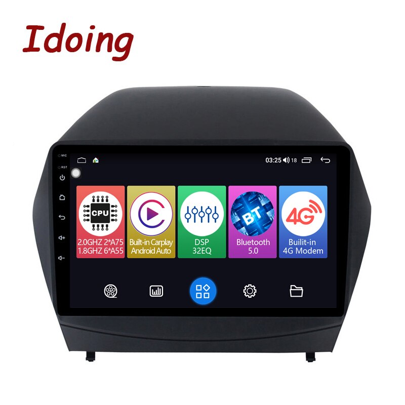 Idoing 9&quot;Android Car Radio Media Player For Hyundai Tucson 2 LM IX35 2009-2015 Head Unit Plug And Play GPS Navigation Carplay