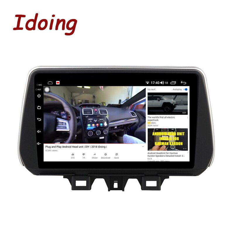 Idoing Android Auto Car Radio Player For Hyundai Tucson ix35 2018-2020 GPS Navigation Intelligent System Head Unit Plug And Play