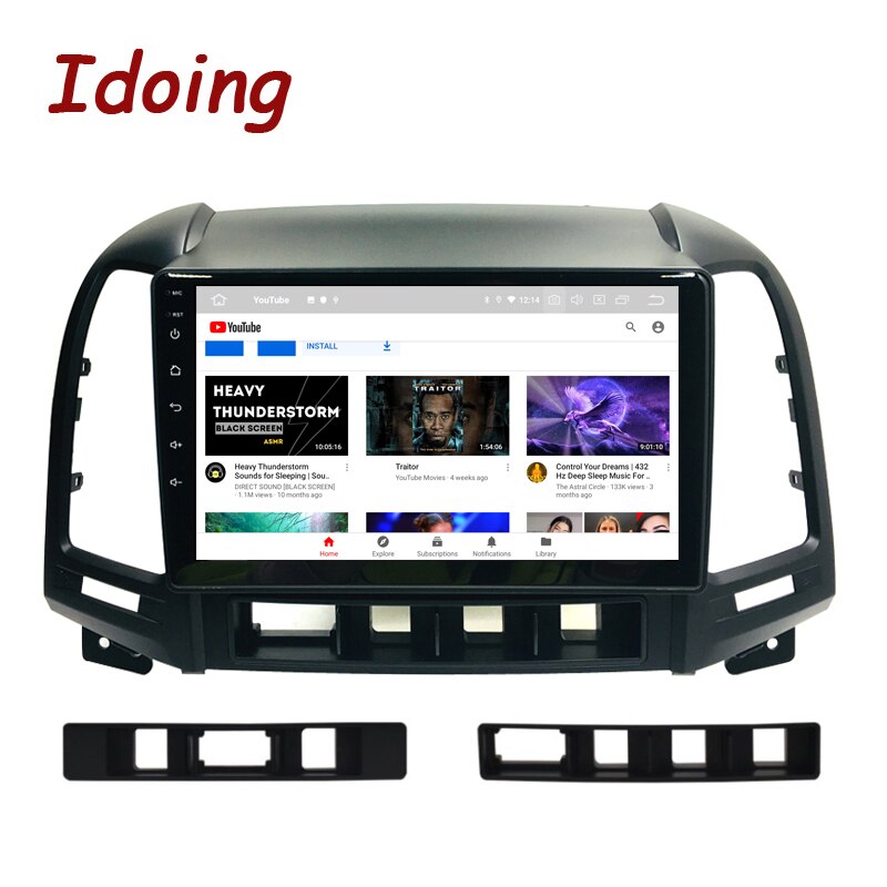 Idoing Car Android Auto Navigation GPS Radio Player Intelligent System For Hyundai Santa Fe 2 2006-2012 Head Unit Plug And Play