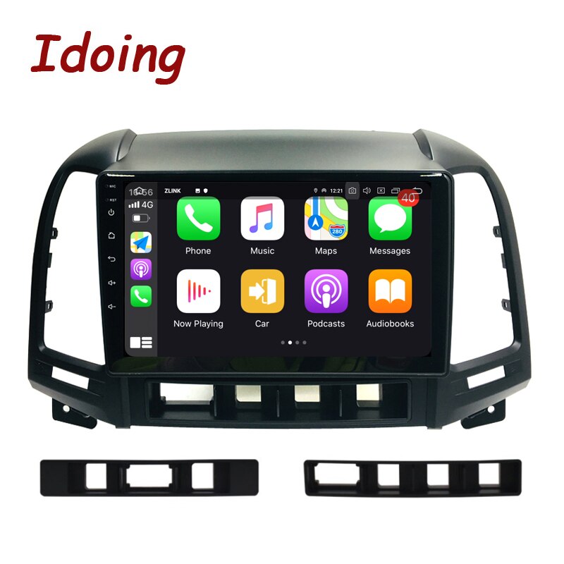 Idoing Car Android Auto Navigation GPS Radio Player Intelligent System For Hyundai Santa Fe 2 2006-2012 Head Unit Plug And Play
