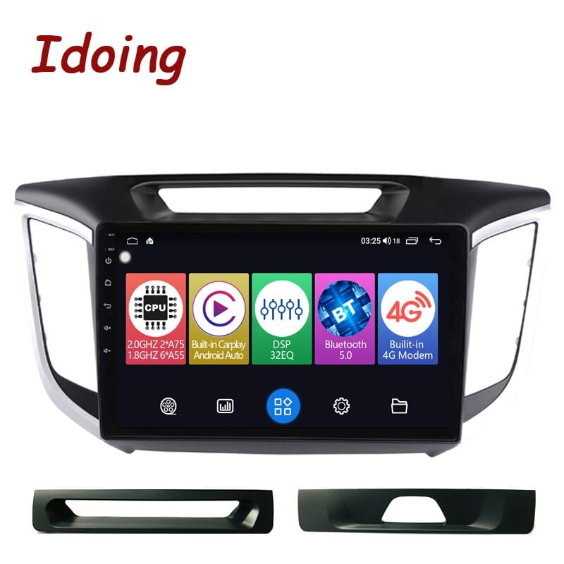 Idoing Car Intelligent Radio Player For Hyundai Creta IX25 2015-2018 GPS Navigation Carplay AndroidAuto Head Unit Plug And Play