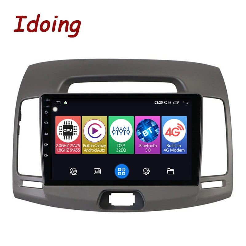 Idoing Car Radio Multimedia Player For Hyundai Elantra 4 HD 2006-2012 GPS Navigation Androidauto Carplay Head Unit Plug And Play