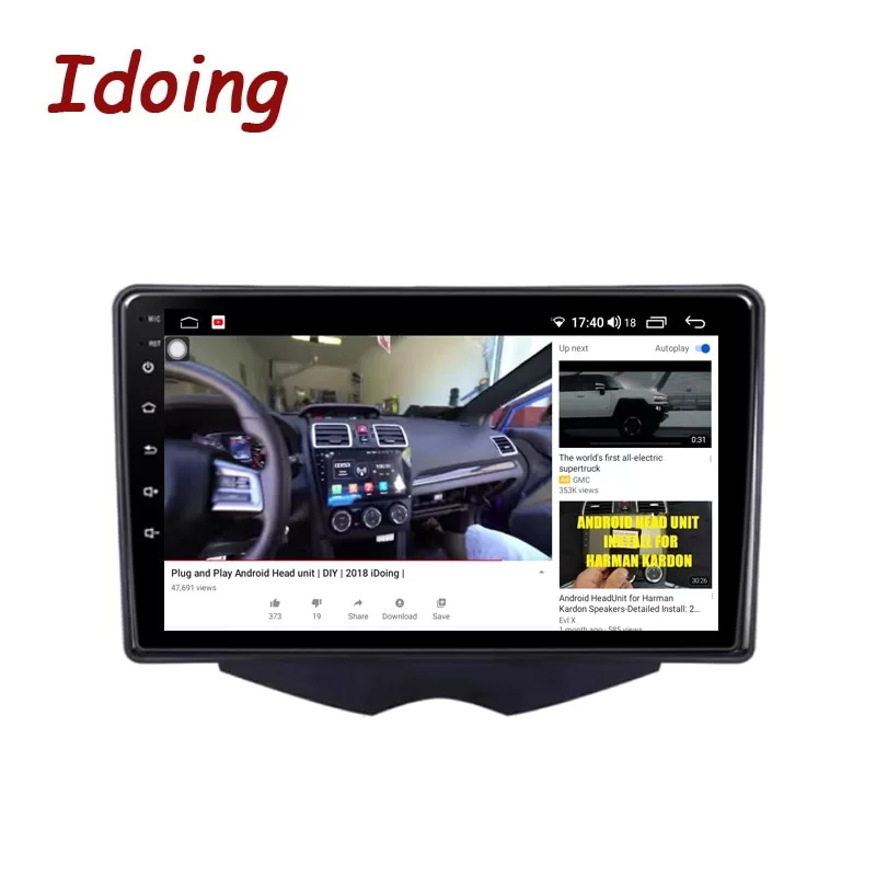 Idoing9 inch Car Android Auto Audio Radio Player For Hyundai Veloster FS 2011-2017 GPS Navigation Carplay Head Unit Plug And Play DSP