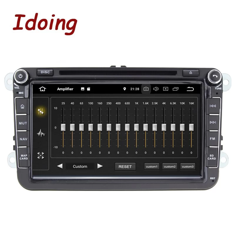 Idoing 8 INCH 2 din Car Android 10 Radio Player Universal For Volkswagen Skoda Seat 4G+64G IPS GPS Navigation Multimedia Head Unit