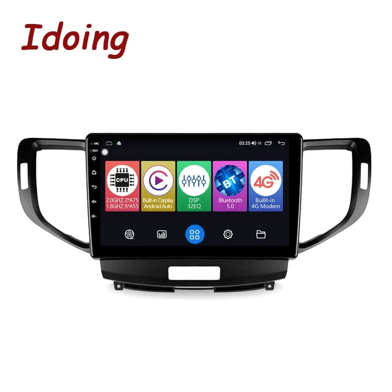 Idoing 9 inch Android Auto Radio Head Unit Plug And Play Car Multimedia Player For Honda Accord 8 2008-2012 GPS Navigation Stereo