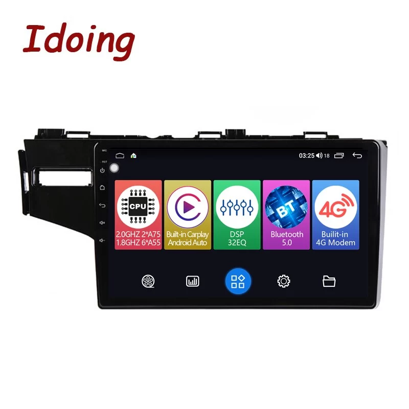 Idoing 9&quot;Android Car Intelligent Radio Multimedia Player For Honda Jazz 3 Fit 3 2015-2020 GPS Navigation Head Unit Plug And Play