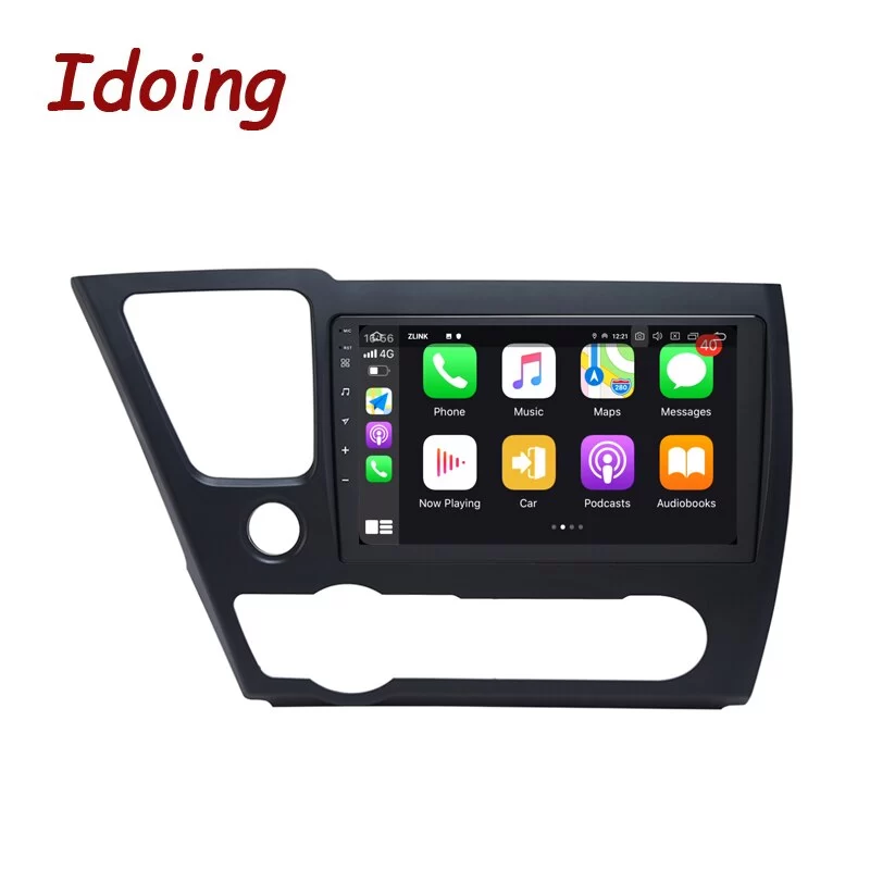 Idoing 9 inch Android Car Radio Media Player For Honda Civic 9 рестайлинг 2013-2016 GPS Navigation Carplay Head Unit Plug And Play