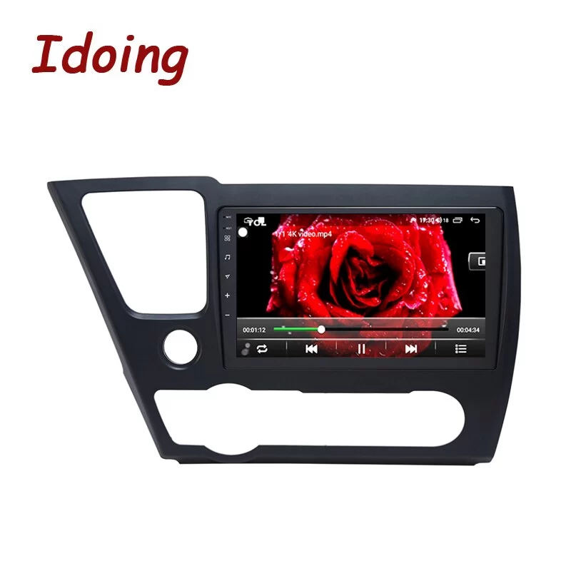 Idoing 9 inch Android Car Radio Media Player For Honda Civic 9 рестайлинг 2013-2016 GPS Navigation Carplay Head Unit Plug And Play