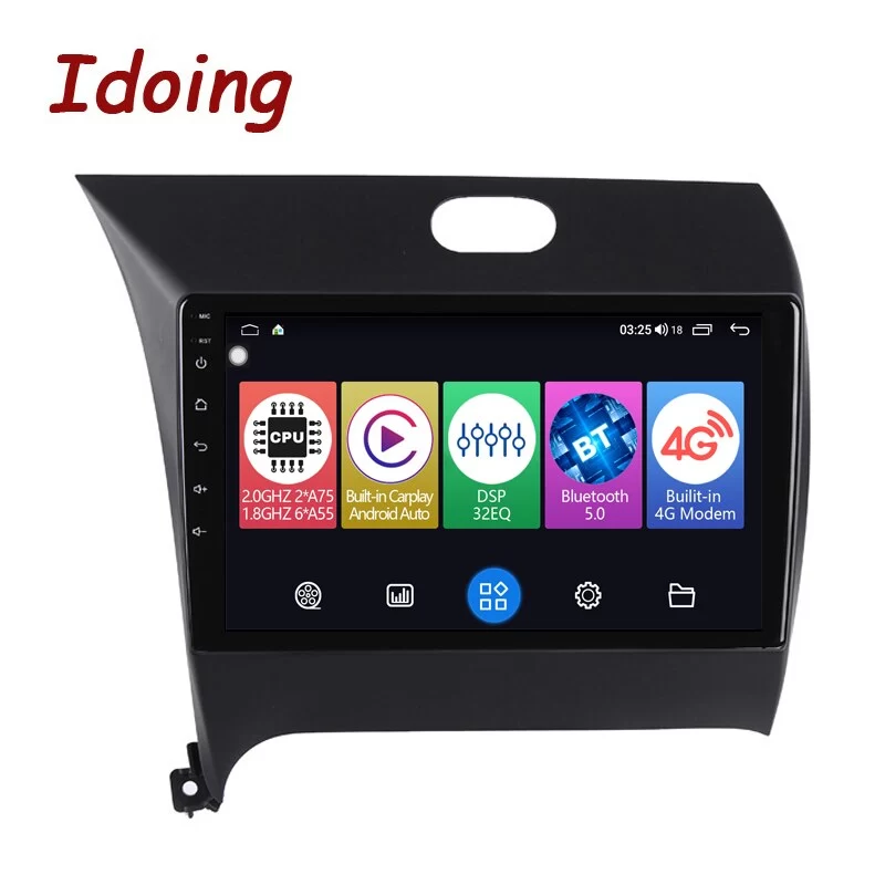 Idoing 9&quot;Android Car Stereo Radio Player For KIA K2 Cerato 2 Forte 2012-2016 GPS Navigation Carplay Auto Head Unit Plug And Play