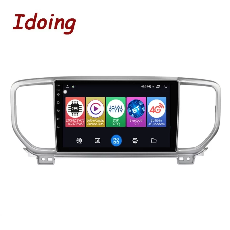 Idoing 9 inch Android Head Unit Plug And Play Car Audio Radio Player For Kia Sportage 4 QL KX5 2016-2019 GPS Navigation Carplay Auto