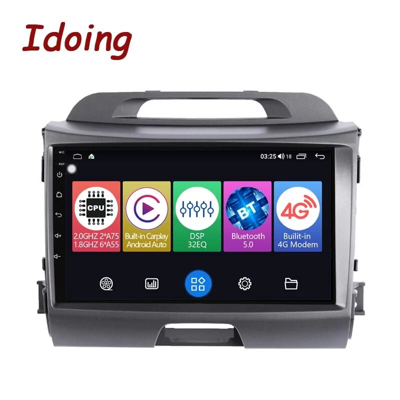 Idoing 9"Car Audio Radio Player For Kia Sportage 3 SL R 2010-2016 GPS Navigation Carplay Android Auto Head Unit Plug And Play