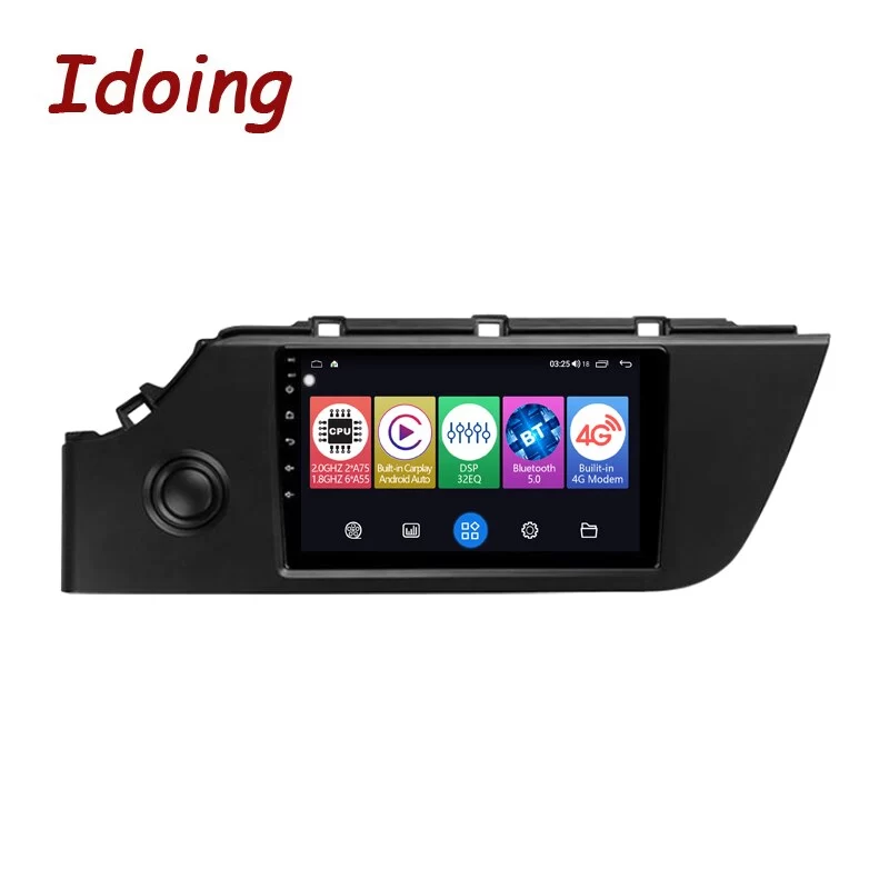 Idoing 9&quot;Car Radio Audio Video Player For Kia Rio 4 IV FB 2020-2021 GPS Navigation Android Auto Carplay Head Unit Plug And Play