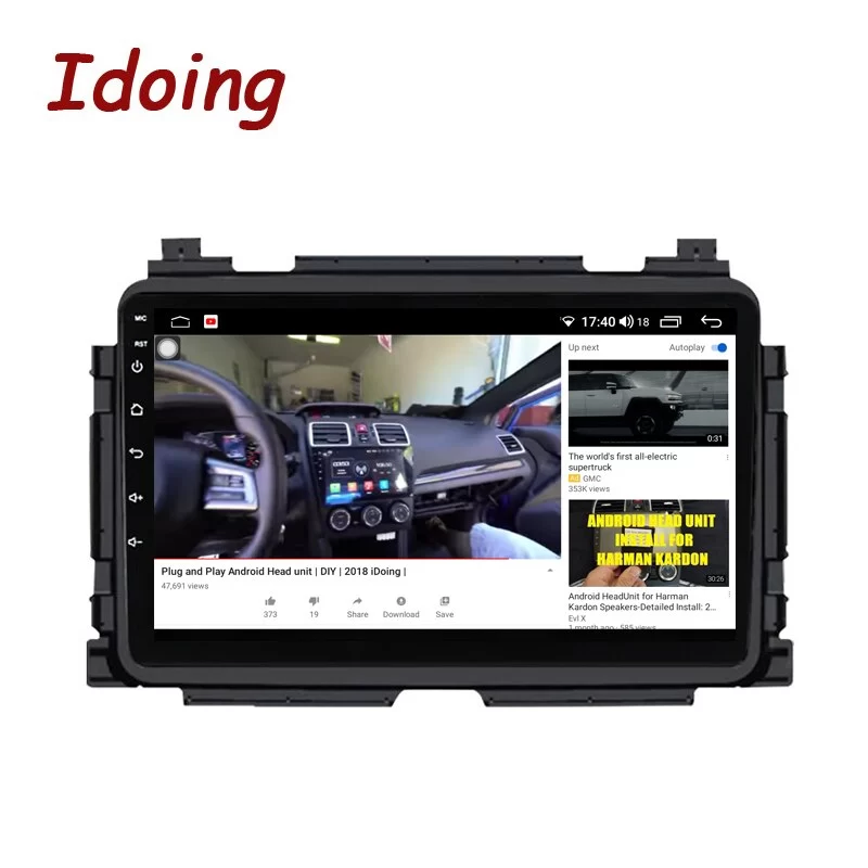 Idoing 9 inch Car Radio Multimedia Player For Honda Vezel HR-V HRV HR V 2015-2017 GPS Navigation Bluetooth Head Unit Plug And Play