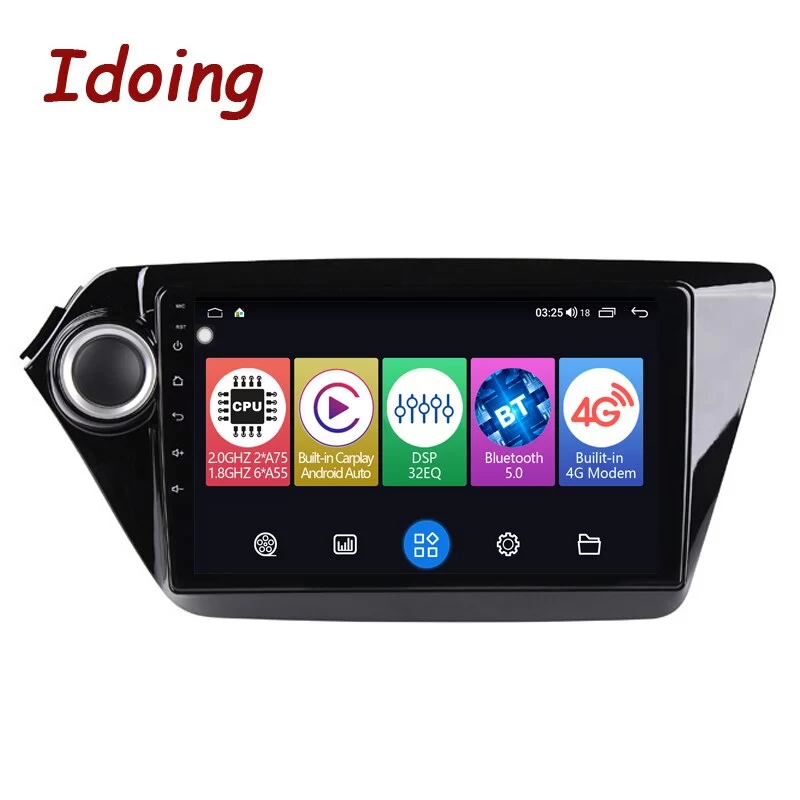 Idoing 9&quot;Car Radio Player For Kia RIO 3 UB QB RIO 4 FB 2011-2019 GPS Navigation Carplay Android Auto Head Unit Plug And Play