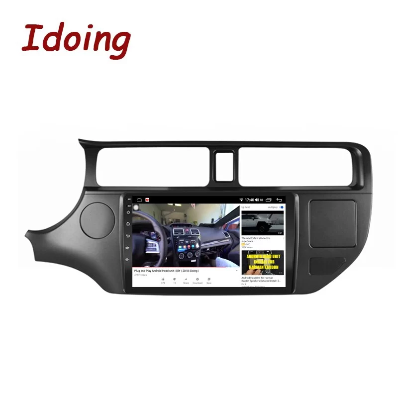 Idoing 9inch Car Video Intelligent System Player For Kia Kew Atsbek RIO K3 2011-2014 GPS Navigation Carplay Android Auto Head Unit