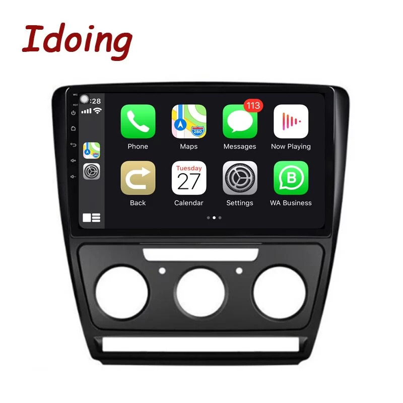 Idoing Android Head Unit Plug And Play For Skoda Octavia 2 A5 2008-2013 Car Radio Video Player Navigation GPS Accessories Sedan