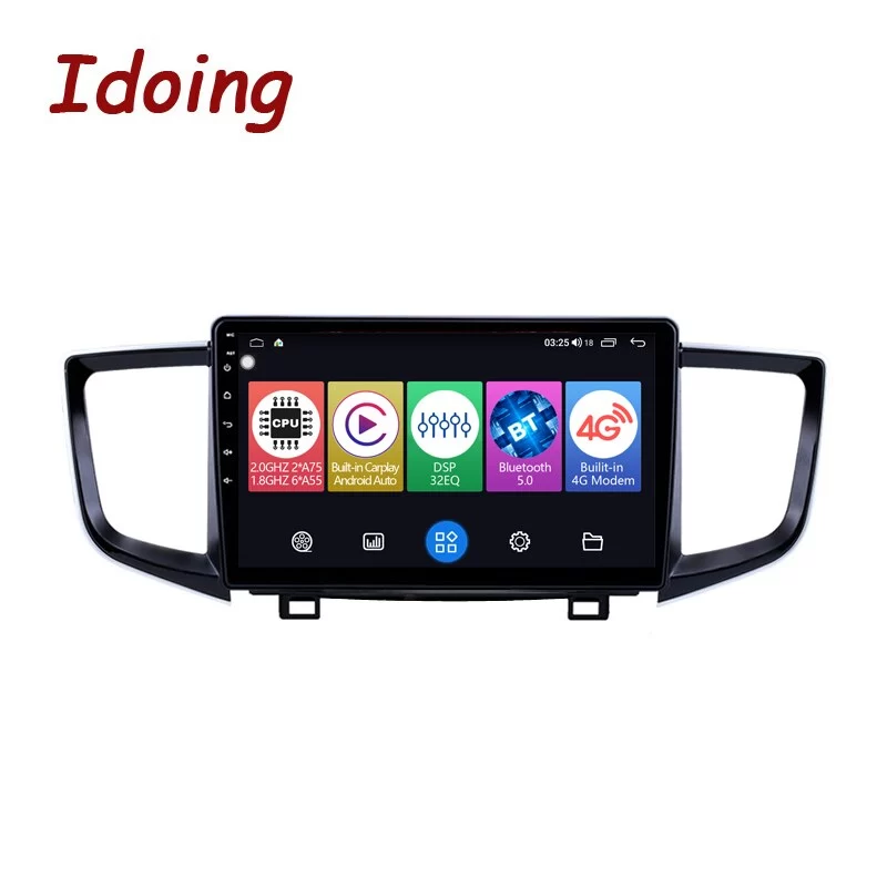 Idoing Car Intelligent System Radio Player GPS Navigation For Honda Pilot 2016-2018 Android Auto Carplay Head Unit Plug And Play