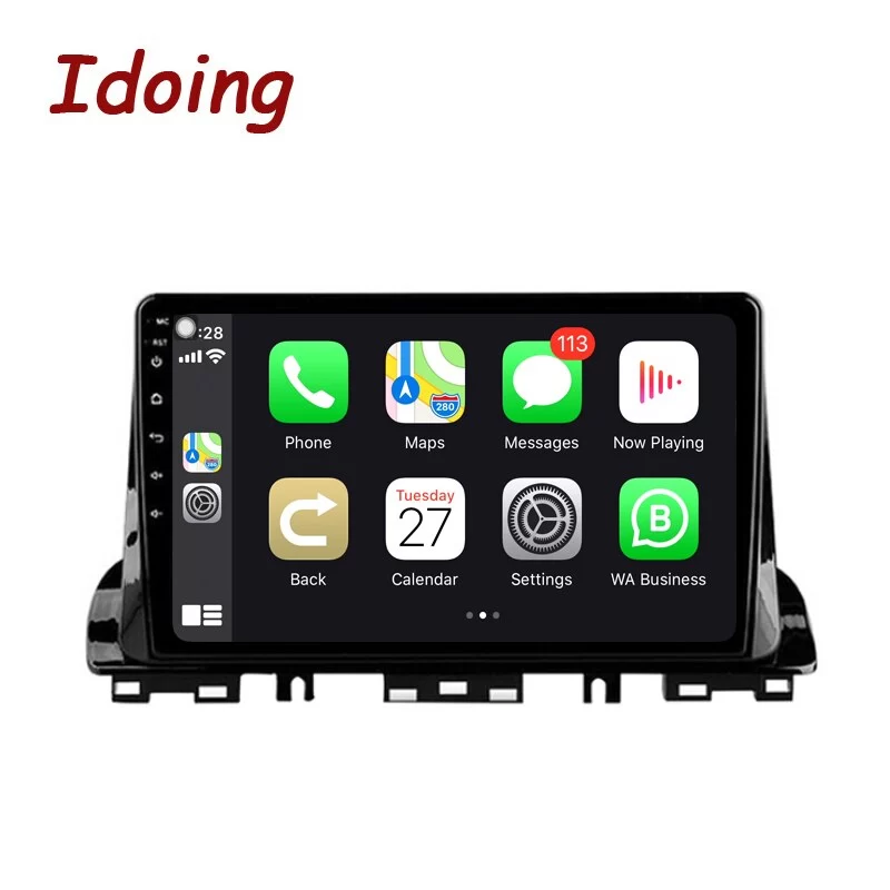 Idoing 9inch Car Electronics Video Player Head Unit Plug And Play For Kia CERATO 4 Forte K3 2018-2020 KX7 Android Auto Carplay Stereo