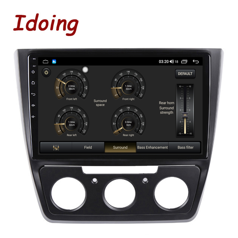 Idoing 4G+64G Car Radio Multimedia Android Video Player Navigation GPS For Skoda Yeti 5L 2009-2014 10.2&quot; Head Unit Plug And Play