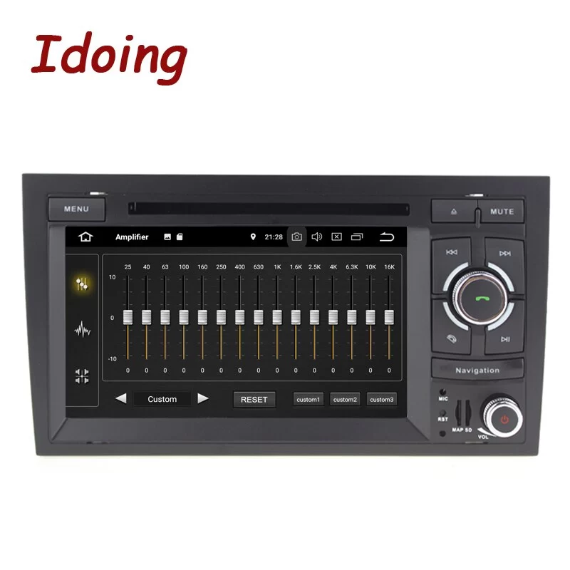 Idoing 7  2 din Andriod 10 Car DVD Multimedia Player For Audi-A4 S4 B6/B7 RS4 2002-2008 PX6 4G+64G Core IPS GPS Navigation