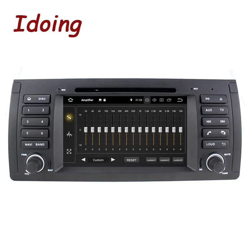 Idoing 7 inch Android 10 Head Unit Car Auto Radio Multimedia DVD Player 1Din Stereo System For BMW E39 X5 E53 4G+64G DSP NO 2 din DVD
