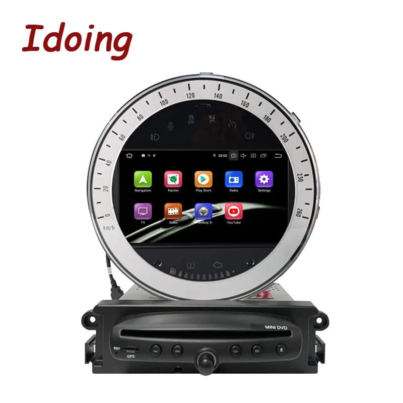 Idoing 7"Android10 Car Stereo Auto Radio Multimedia DVD Player For BMW Mini Cooper 2006-2013 GPS Navigation Head Unit NO 2 din