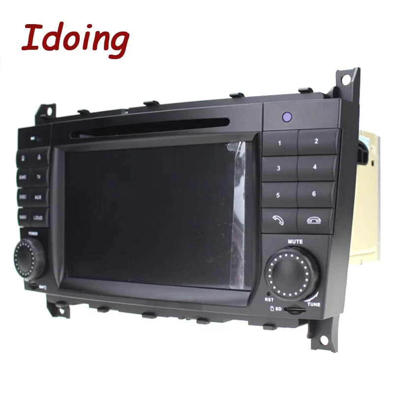 Idoing 7 inch 2Din Andriod10 Car Video Players Radio GPS DVD Multimedia For Mercedes-Benz-W209/203 IPS Screen Navigation Head Unit