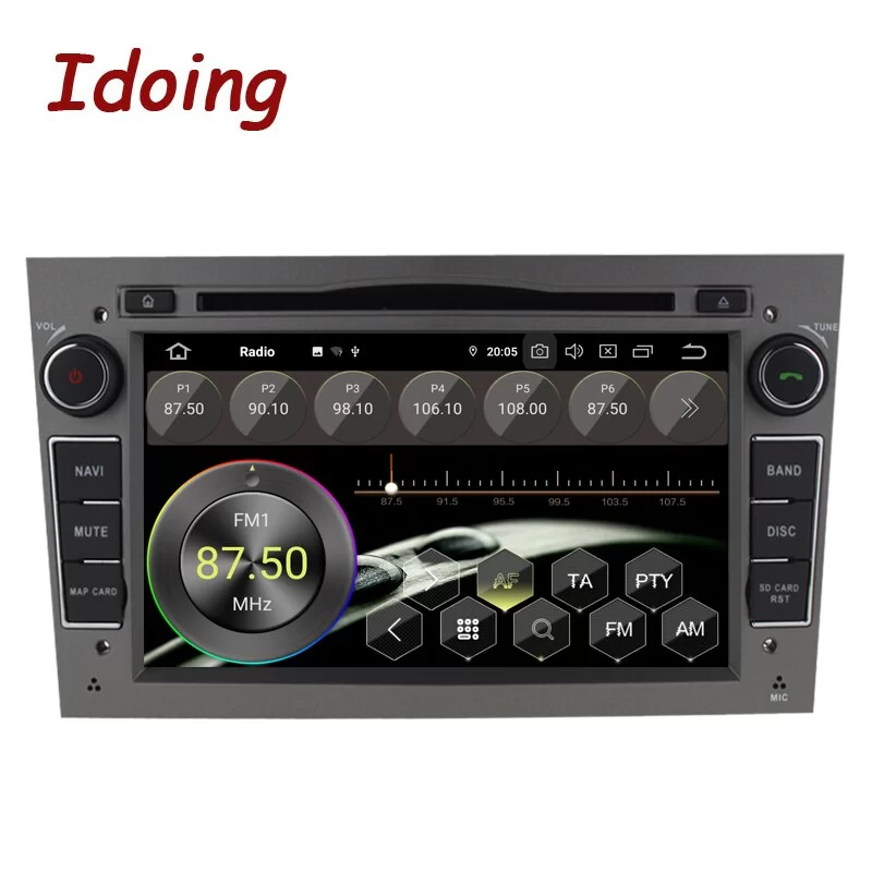 Idoing 7 inch 2 din Andriod 10 Car Radio DVD Multimedia Player For Opel Vectra Corsa D Astra H PX6 4G+64G 6 Core IPS GPS Navigation