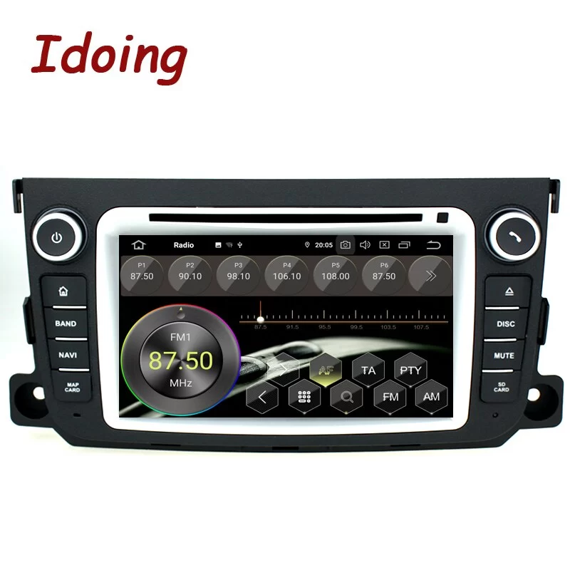 Idoing 7 inch 2din Car Intelligent System Radio GPS DVD Multimedia Player For Mercedes-Benz-Smart IPS Screen Navigation Head Unit