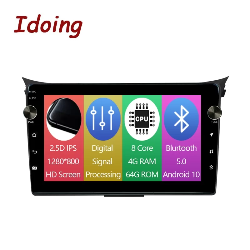 Idoing 9&quot;Car Android Radio Vedio Multimedia Player For Hyundai i30 II 2 GD 2011-2017 Intelligent System Head Unit GPS Navigation