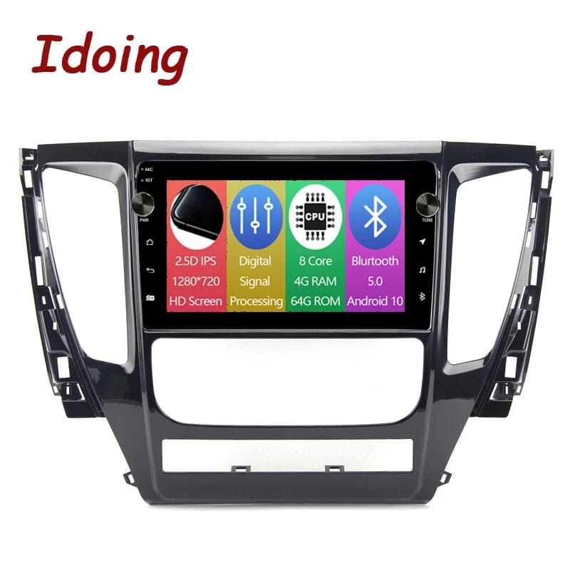 Idoing 9 inch Car Radio Multimedia Video Stereo Player For MITSUBISHI PAJERO Sport 3 2016-2018 GPS Navigation Head Unit No 2 din dvd