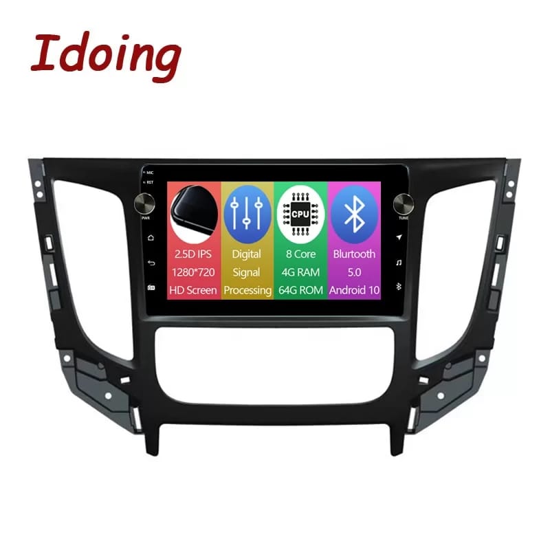 Idoing Android Car Intelligent System Radio Audio Player For Mitsubishi Triton L200 5 2015-2019 GPS Navigation Stereo Head Unit