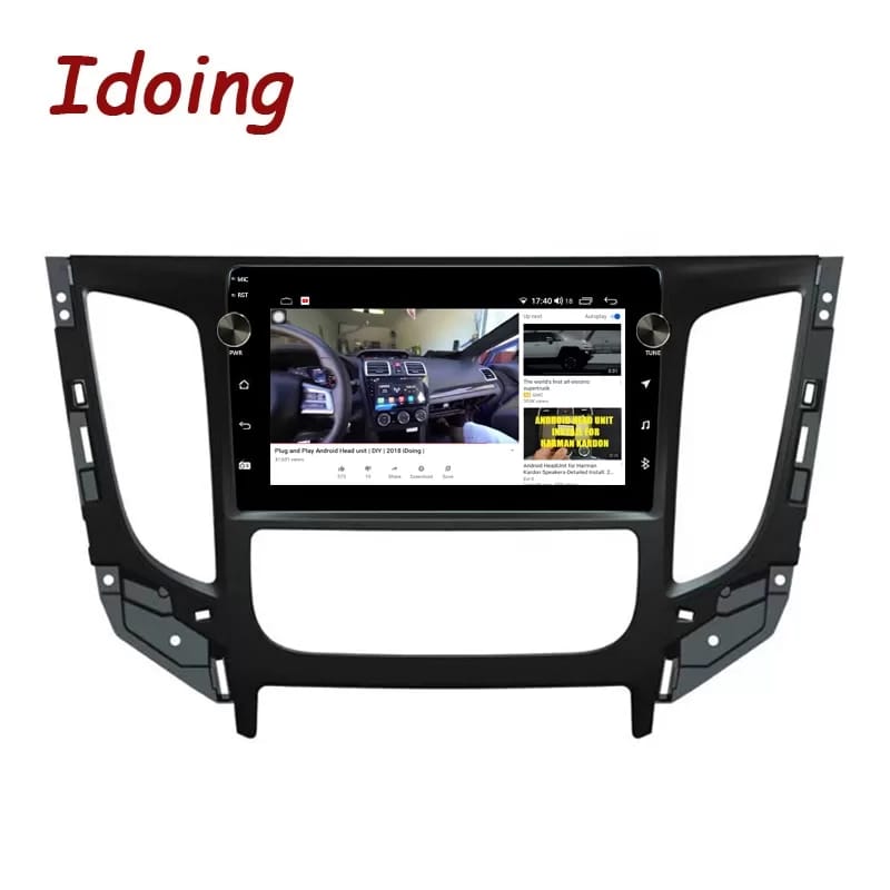 Idoing Android Car Intelligent System Radio Audio Player For Mitsubishi Triton L200 5 2015-2019 GPS Navigation Stereo Head Unit