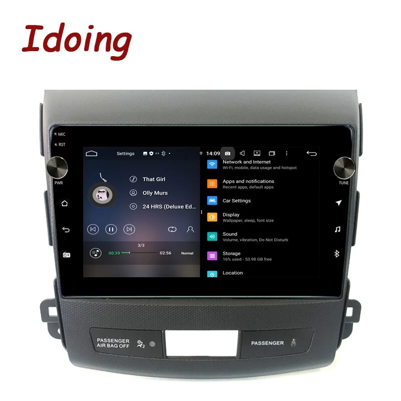 Idoing 9 inch Car Android Audio Radio Electronics Multimedia Player Head Unit For Mitsubishi Outlander xl 2 2006-2012 GPS Navigation