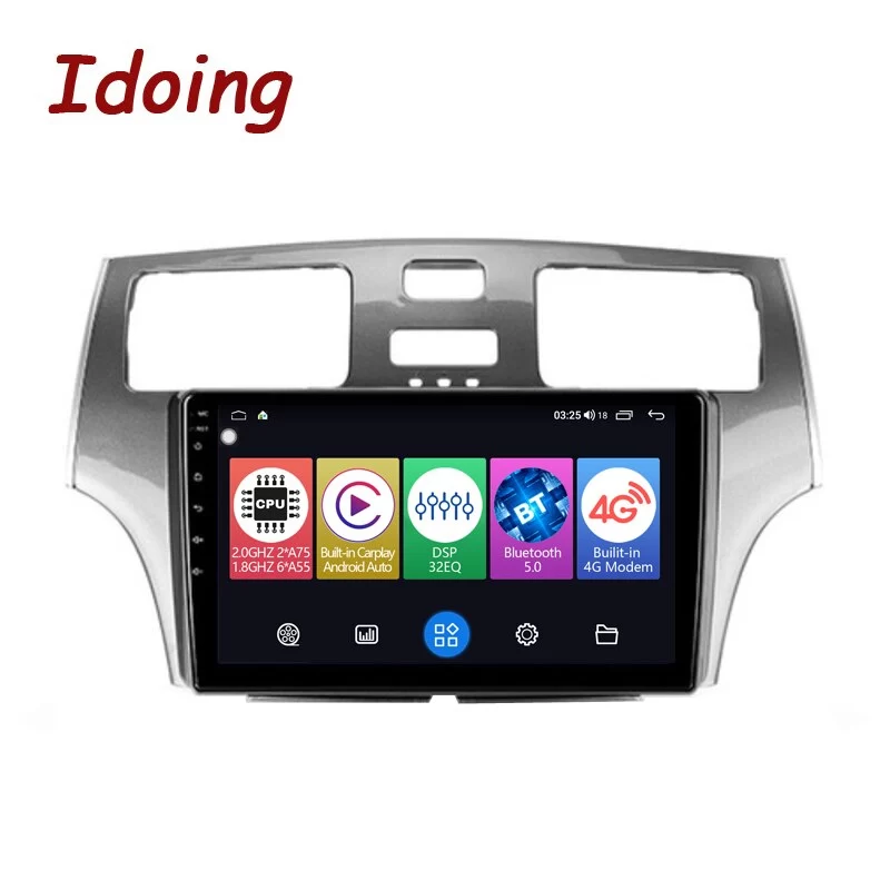 Idoing9&quot;Car Stereo Radio GPS Media Player Android Auto For Para Lexus ES250 ES300 ES33 4G+64G Navigation Head Unit Plug And Play
